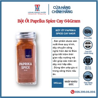 Bột ớt paprika spice - cay - nhập khẩu đức 64gr / hũ