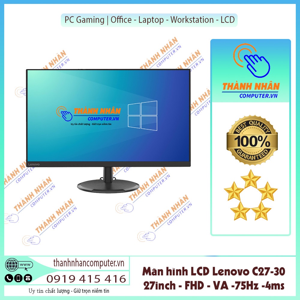 Màn hình LCD Lenovo C27-30 (1920 x 1080/VA/75Hz/4 ms/FreeSync) New