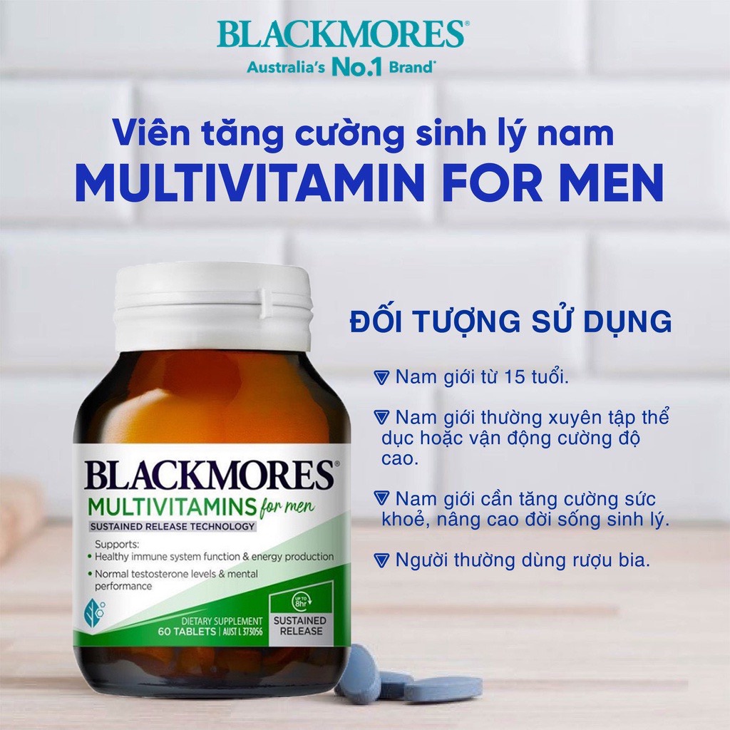 Vitamin tổng hợp dành cho nam và nữ - Blackmores Multivitamin For Men, For Women