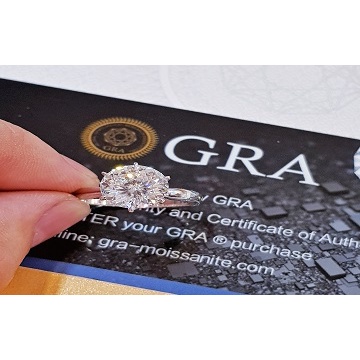 Bông hoa tai Moissanite bạc ý xi bạch kim