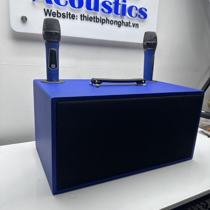 Vỏ thùng loa bass 16 có vách ngăn, lỗ cắm mic