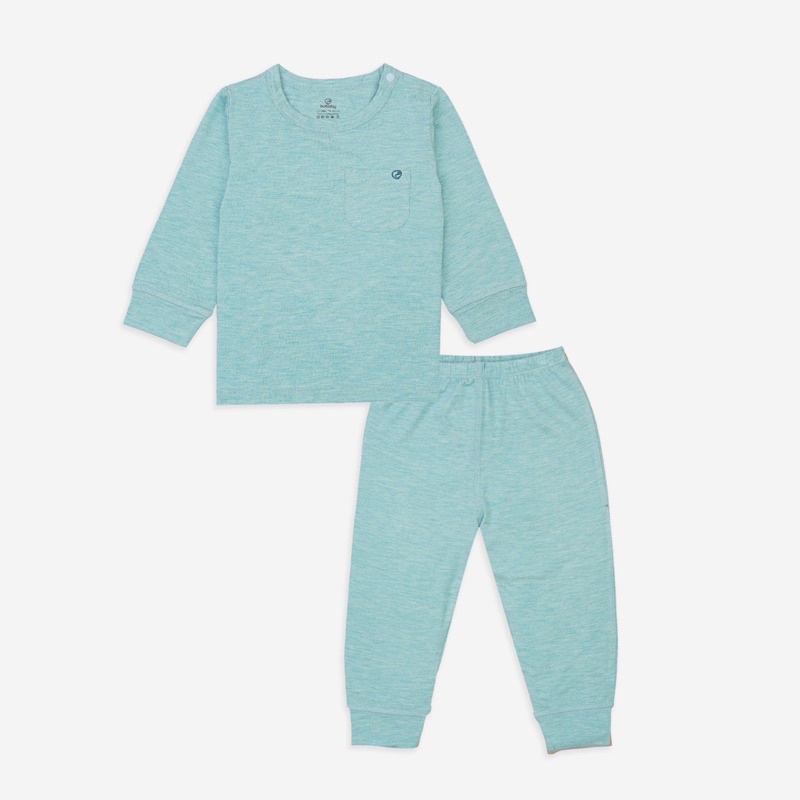 BuBaby- Bộ dài tay cài vai - Bambus BBB110106