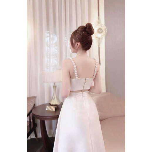 Set đầm 2 dây trái tym