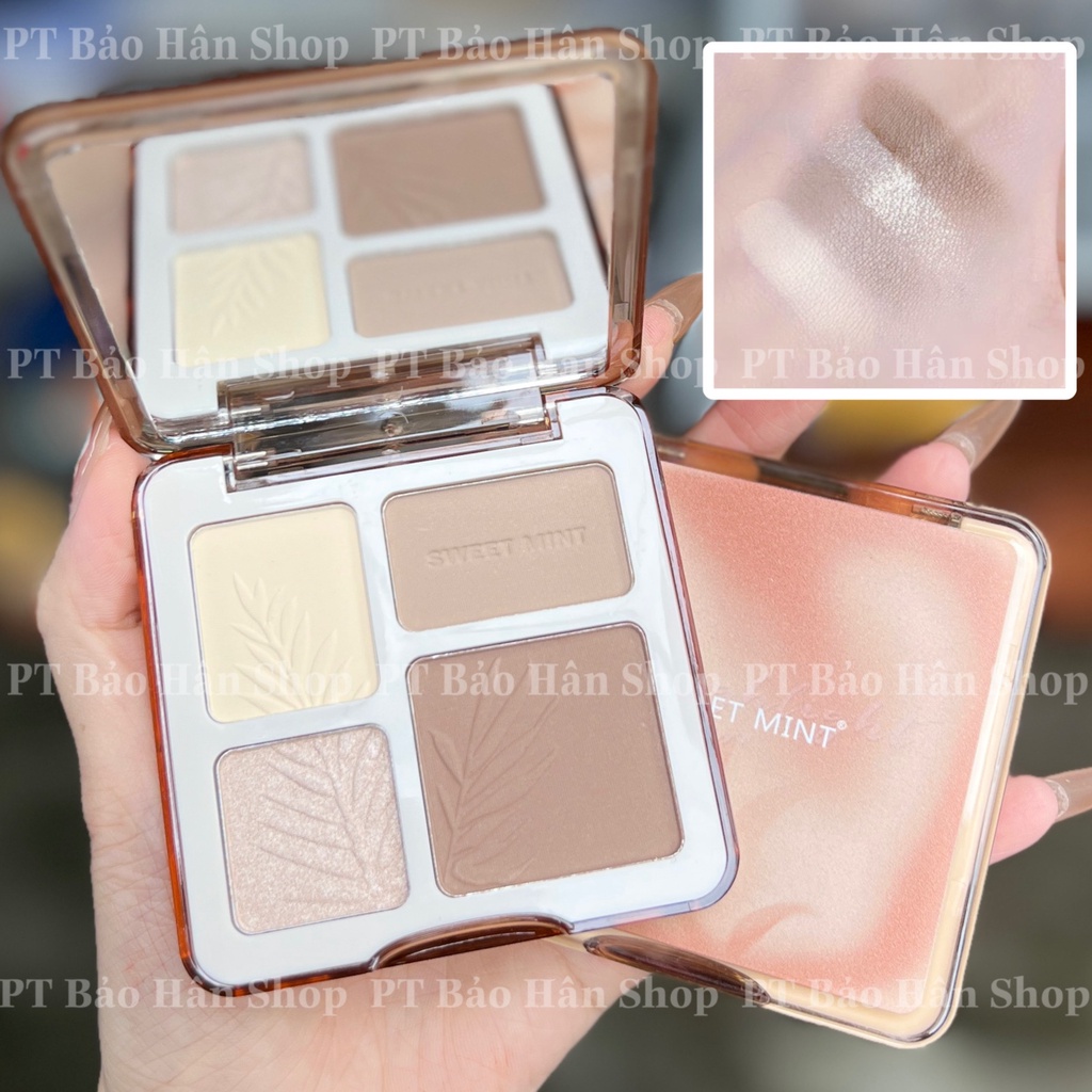 Bảng tạo khối bắt sáng Sweet mint 4 ô