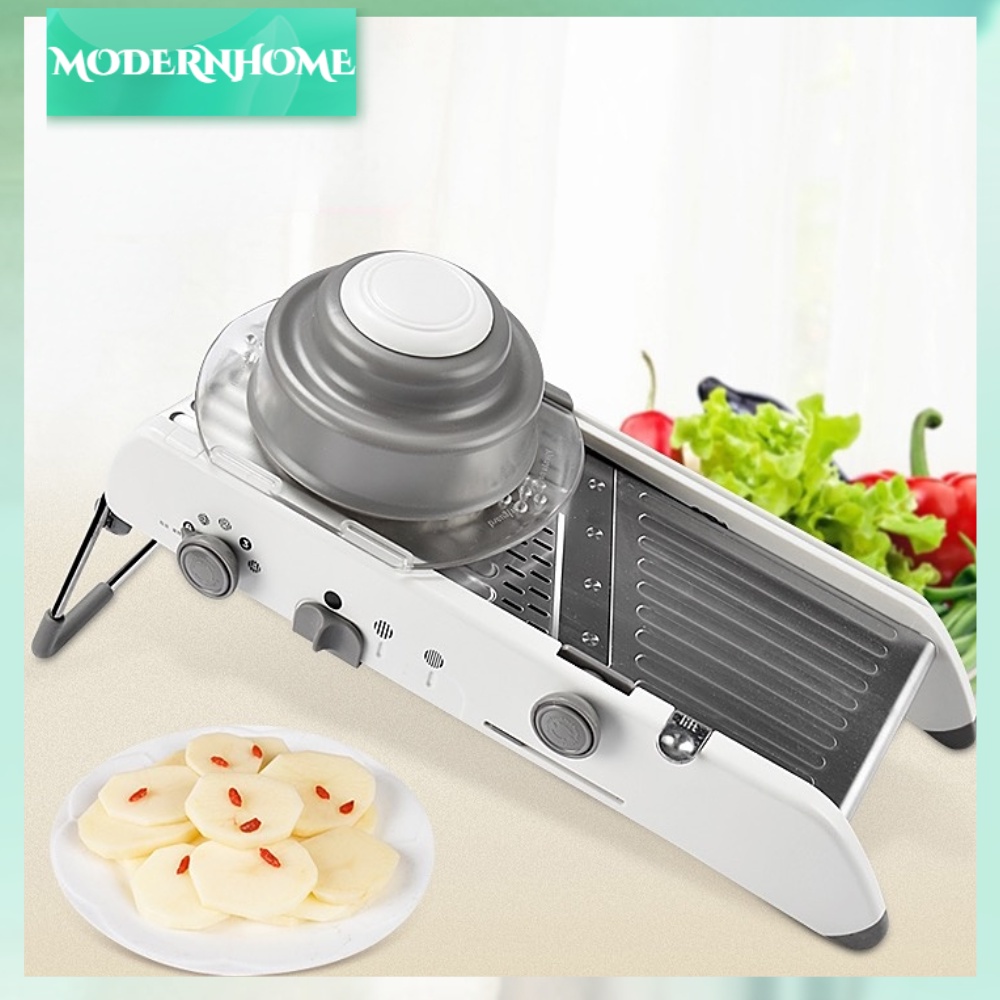 ModernHome Đa Năng Bằng Tay Dụng Cụ Cắt Rau Củ Quả Thép Không Gỉ Bào Lát Nhà Bếp Phụ Kiện