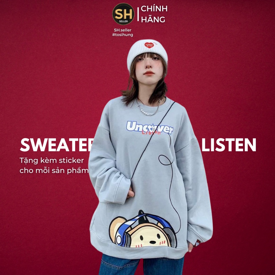 Áo 𝗦𝗪𝗘𝗔𝗧𝗘𝗥 𝗟𝗜𝗦𝗧𝗘𝗡 ® - 𝑯𝒂̀𝒏𝒈 𝒄𝒉𝒊́𝒏𝒉 𝒉𝒂̃𝒏𝒈