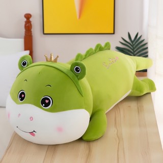  Thú Gấu Bông Khủng Long Hóa Ếch Xanh Gối Ôm Cho Bé Chất Liệu Cao Cấp Mềm Mại Dài 60Cm-Oneshop88.vn 