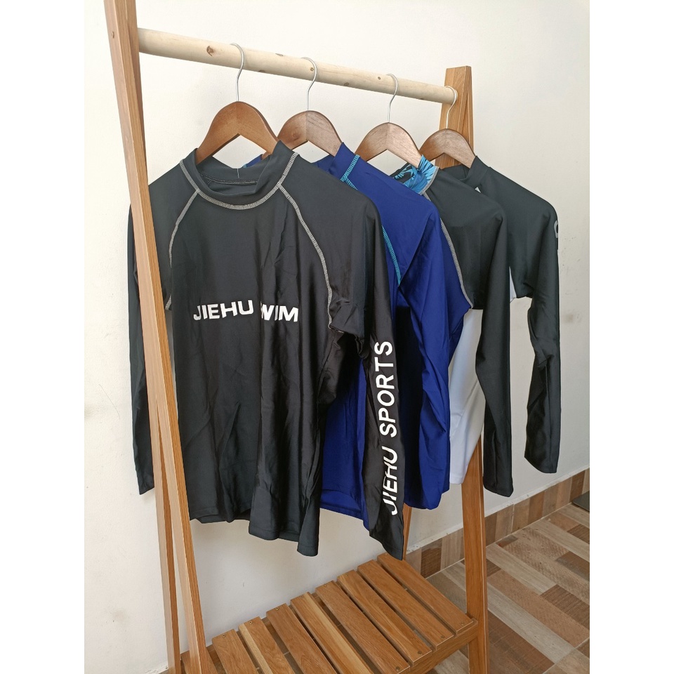 Áo bơi nam dài tay thun lạnh dày đẹp chống nắng nhanh khô đủ size