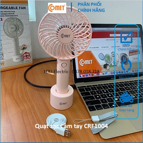 Quạt sạc tích điện Kẹp bàn Cầm tay Comet CRF0705 CRF1406 CRF1506 CRF0804 CRF0904 CRF1004 - LOLi Elec