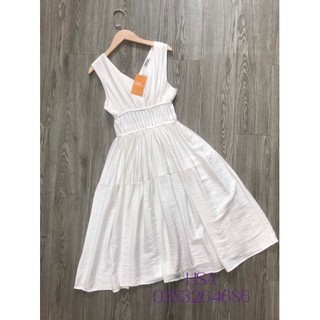 VÁY MAXI LỤA CỔ TIM
