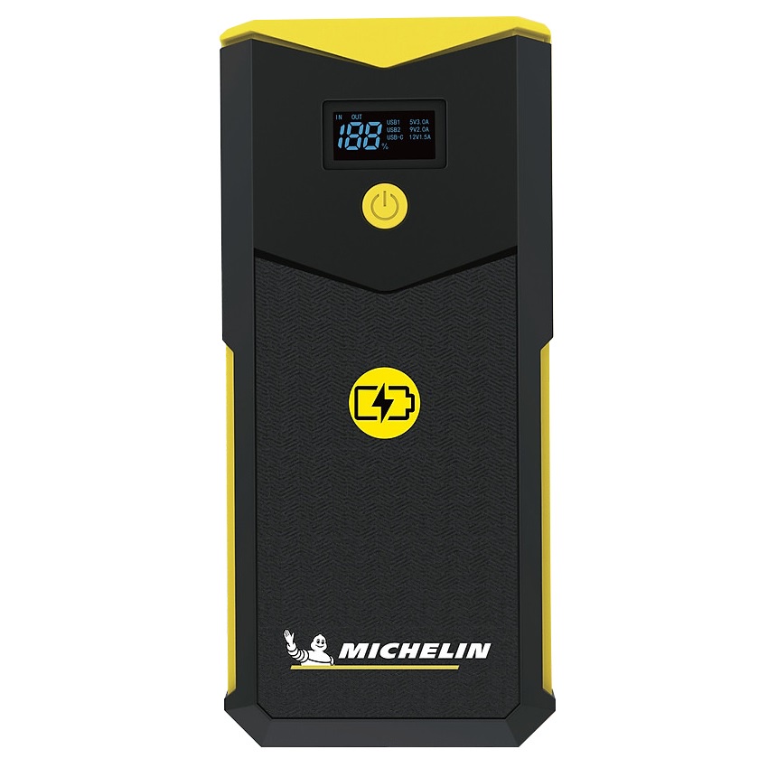 Bộ kích bình ô tô 750A - 1500A Michelin 4165ML kiêm sạc dự phòng 12000 mAh có đèn pin