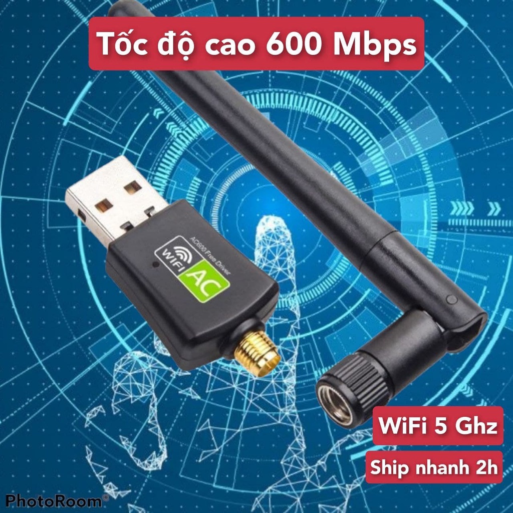 【COD】[Mã BILLB39 giảm 5% đơn] USB WiFi + BLUETOOTH 600Mbps 1200Mbps 5G , đầu thu wifi cho pc laptop card mạng wifi bluetooth | BigBuy360 - bigbuy360.vn
