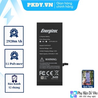 Pin i.P 6 Plus Energizer ECA6P2920 - 2920mAh [CHÍNH HÃNG PHÂN PHỐI, BẢO HÀNH 1 NĂM]