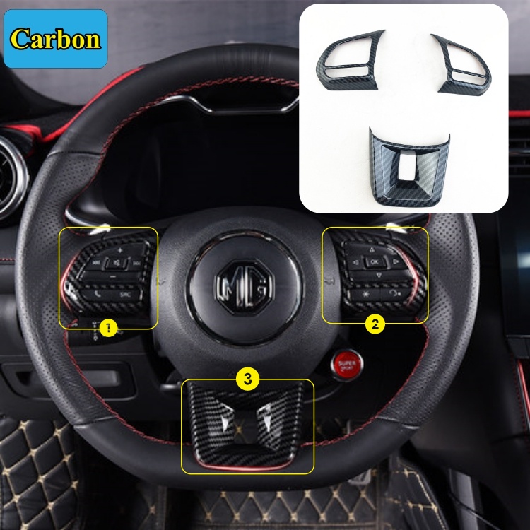 Ốp Vô lăng MG5 , MG6 , MG ZS , MG HS Miếng Dán Làm Chiếc Xe Thể Thao