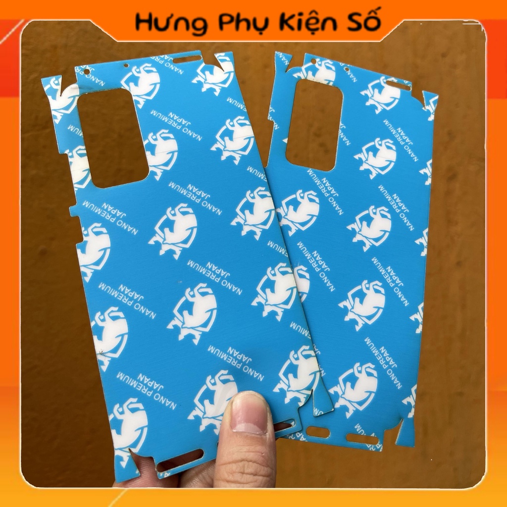Dán Film Dẻo PPF Xiaomi 12 trong suốt chống xước lưng viền