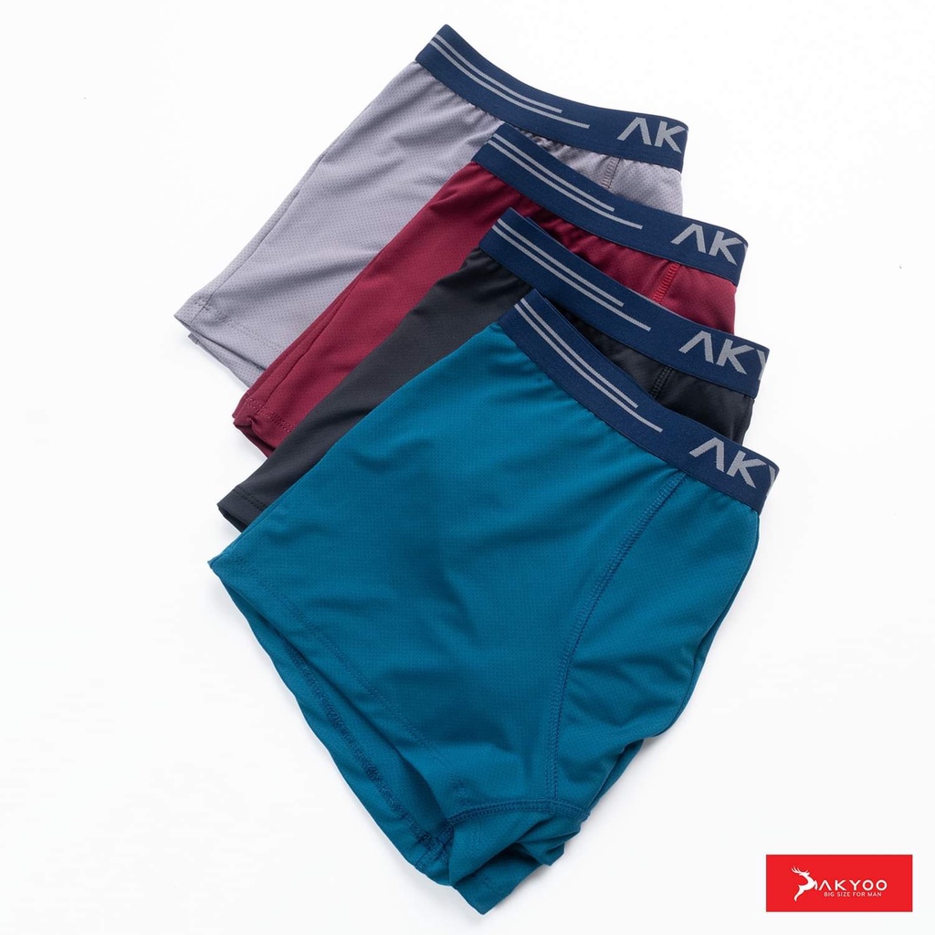 Quần Lót Nam Boxer Bigsize Size XL Đến 6XL AKYOO ,Mỏng Nhẹ Co Giãn Thoải Mái Thông Thoáng - SIP1910