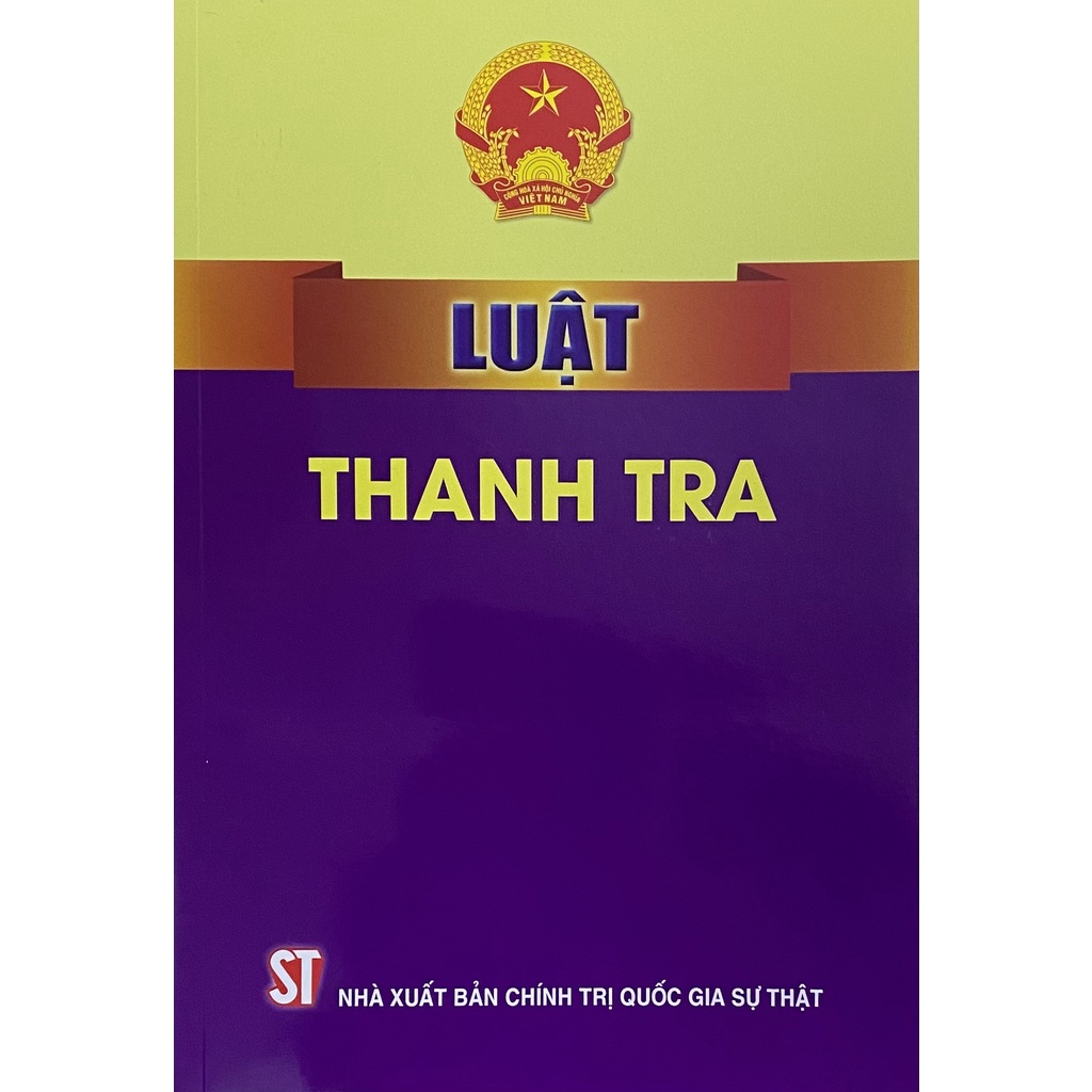 [Mã BMLT35 giảm đến 35K đơn 99K] [Sách] Luật Thanh tra năm 2022