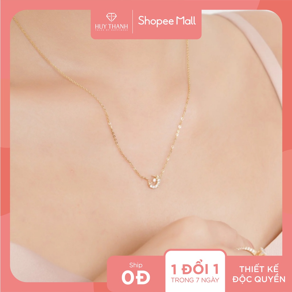 Dây chuyền vàng 14k DCMAMD410 Huy Thanh Jewelry