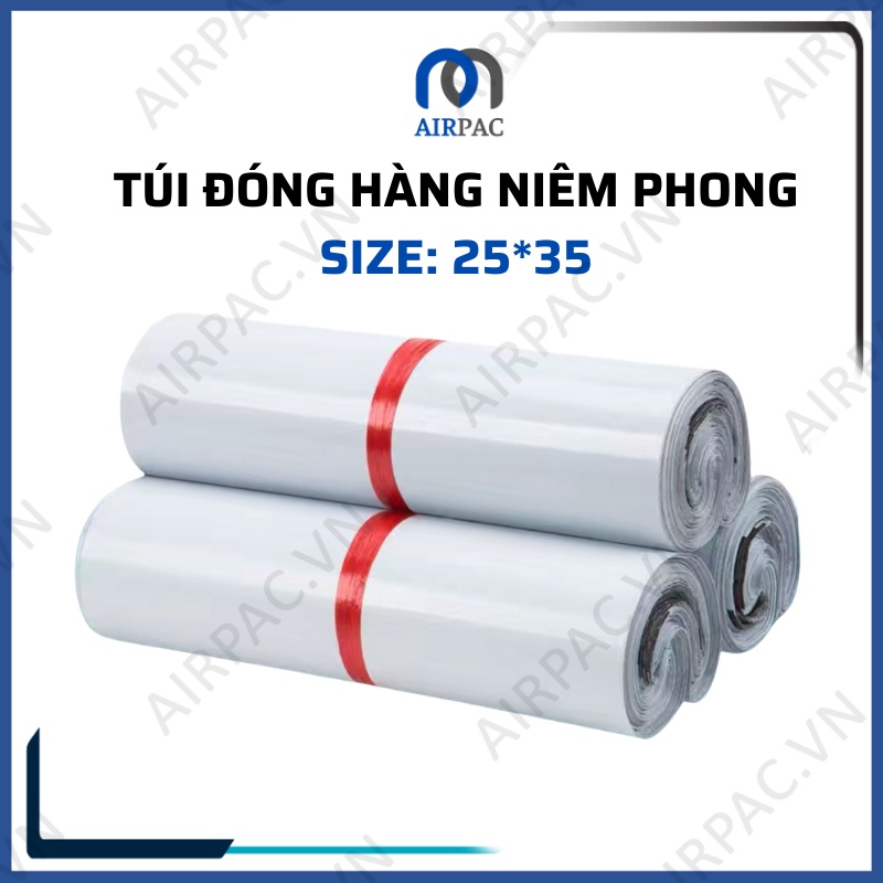 [25*35] Cuộn 100 túi đóng hàng tiện lợi Airpac không thấm nước kích thước 25*35cm