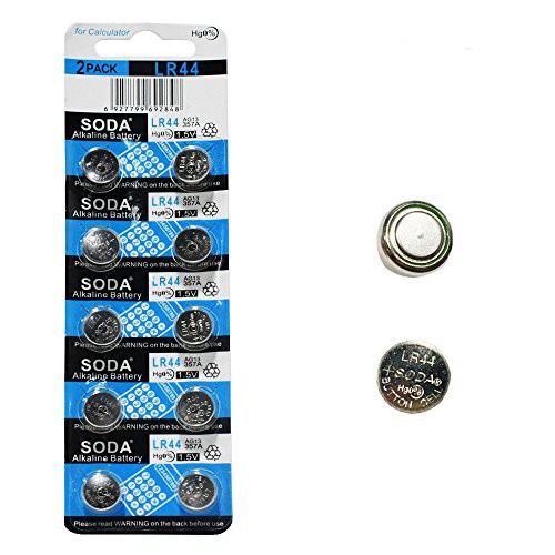 Viên Pin AG13/LR44H/357A SODA 1.5v (Vỉ 10 Viên), Tên khác: AG13/SG13 / LR44 /LR154 6135-99-792-8475 NSN)