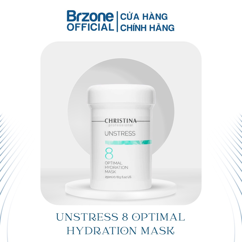 Mặt nạ dưỡng ẩm Christina Unstress 8 Optimal Hydration mask 250ml - BRZONE Official