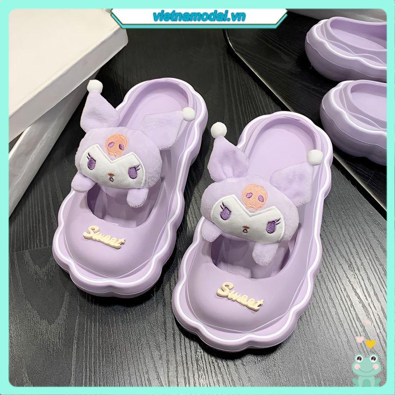 Dép bánh mì búp bê hoạt hình dễ thương đế mềm