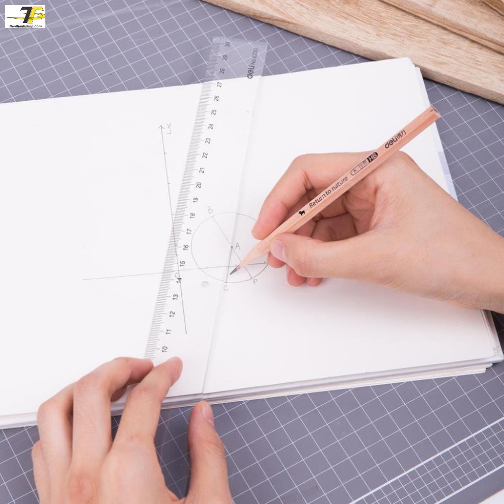 Thước kẻ Deli trong suốt - 20/30cm - 1 chiếc -  E6220/ E6230