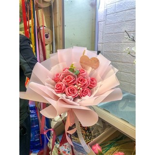 Bó hoa sáp thơm 7-9b bó tròn fg13323