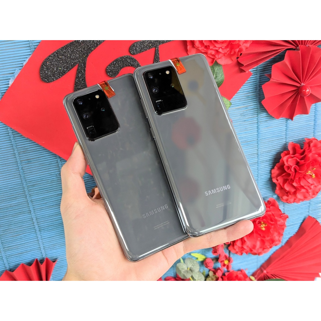 Điện Thoại Samsung Galaxy S20 Ultra 5G mỹ 2 sim 12/128GB Zin áp , màn Không ám , Playmobile