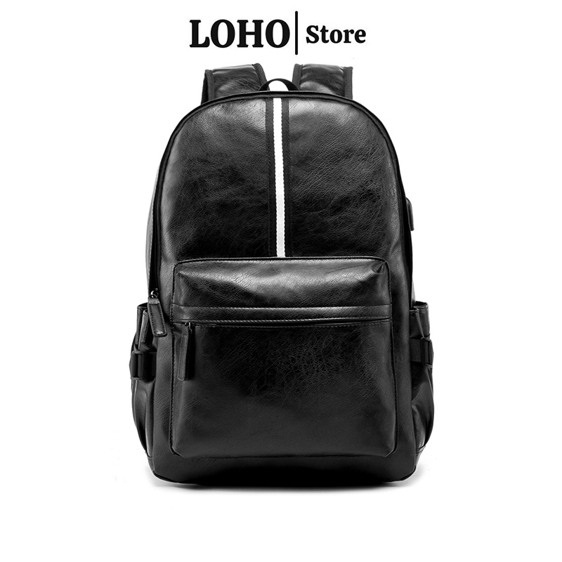 Balo da đi học nam nữ LOHO cặp đi học thời trang nam nữ cao cấp phong cách đeo vai ulzzang