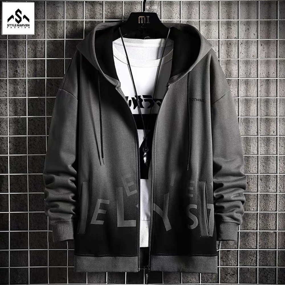 Áo khoác nam STYLE MARVEN hoodies nỉ loang màu nhẹ khóa kéo - AO KHOAC NAM 001