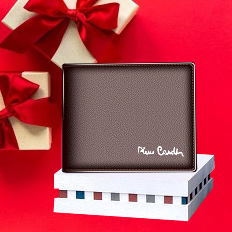 Xả hàng ví da nam - Quà tặng sinh nhật nam giới full túi hộp quà tặng y hình - Hàng Việt Nam xuất khẩu