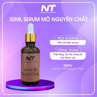 Mỡ trăn triệt lông nguyên chất NT WAXING 50ML , triệt lông chân tay, nách, bikini, vùng kín, body toàn thân
