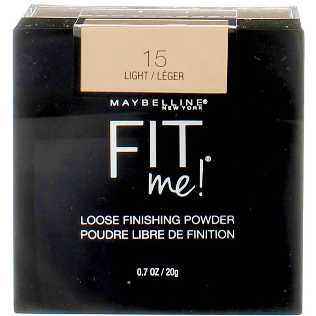 Phấn Phủ Bột Maybelline New York Fit Me Loose Finishing Powder, Fair Light/Light/Dark, 0.7 oz