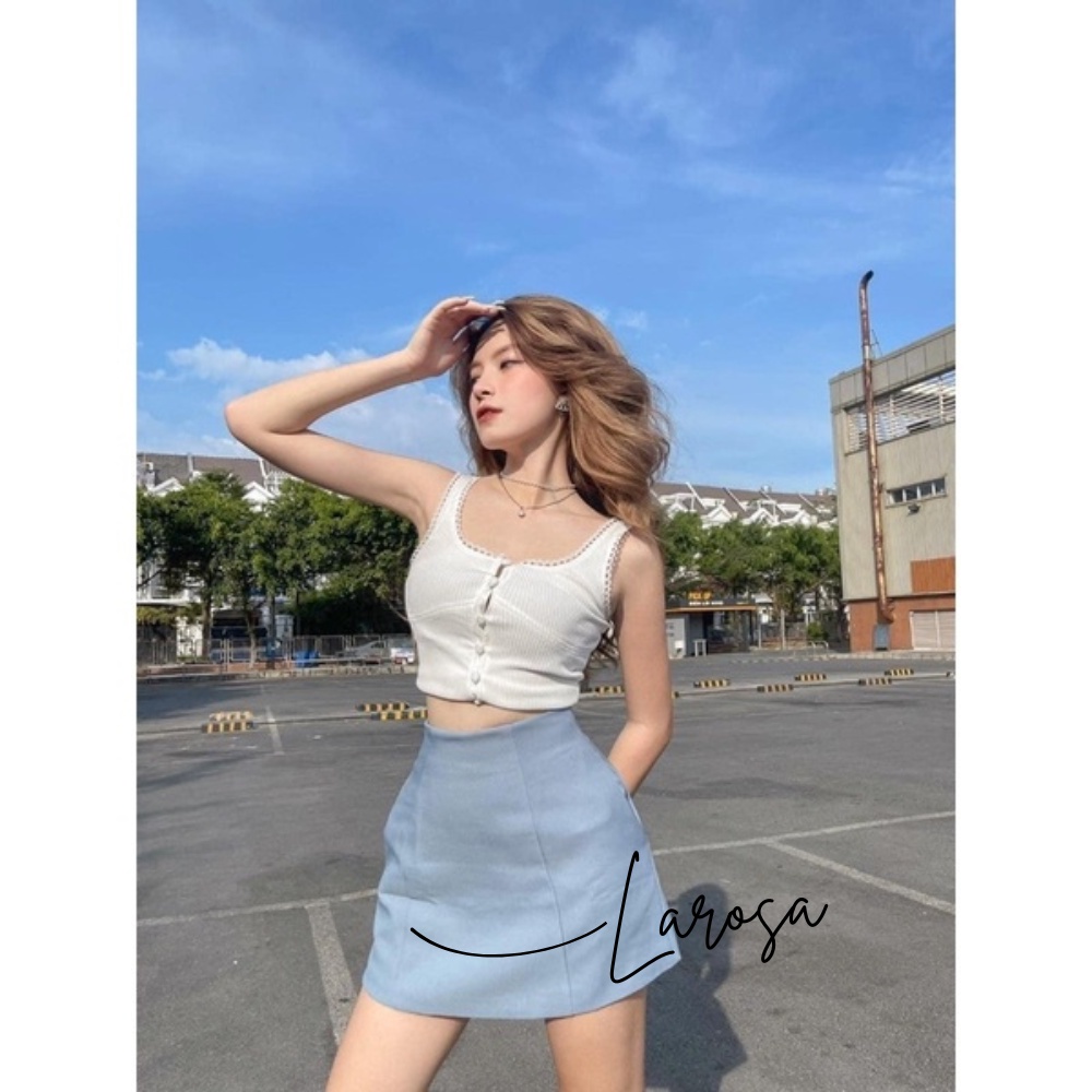 Chân váy , chân váy chữ A lưng cao dáng xoè màu đen vải tuyết mưa dày dặn khoá sau kèm quần trong phong cách hàn quốc