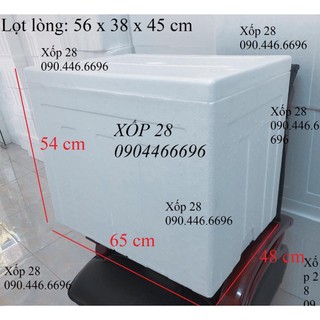 thùng xốp số 1 99 lít [ khoảng 30 - ? kg ] đựng đá hải sản hoa quả trồng cây nuôi cá và cấp đông