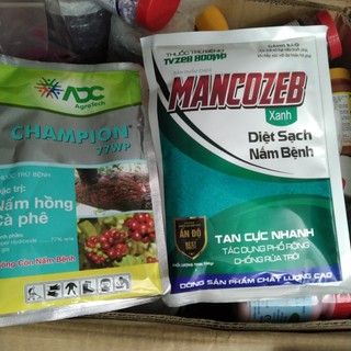 Combo Champion - Mancozeb 100gr/gói trừ bệnh thán thư và nấm hồng