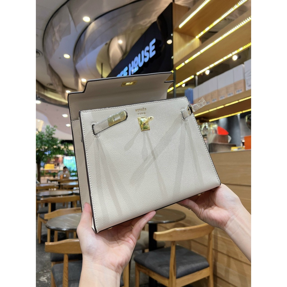 Túi Xách Nữ HM Kelly-  Size 25 Dáng Cao FullBox Tặng Kèm Khăn Nơ