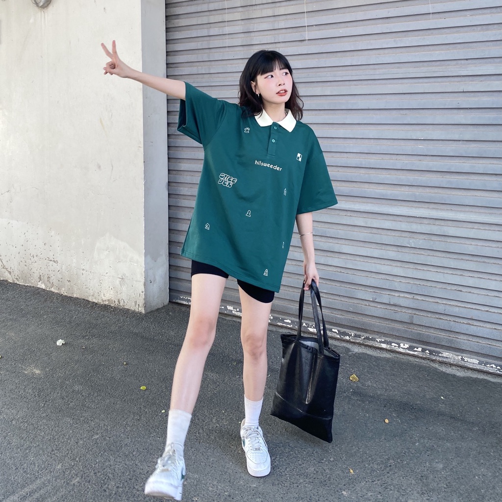 Áo Polo ICON Nam Nữ Vải Da Cá Dày Dặn Phong Cách Ulzzang - Tuni Store
