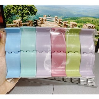Vỉ 12 kẹp càng cua 3 răng , 5 răng màu nhám kẹp tóc càng cua