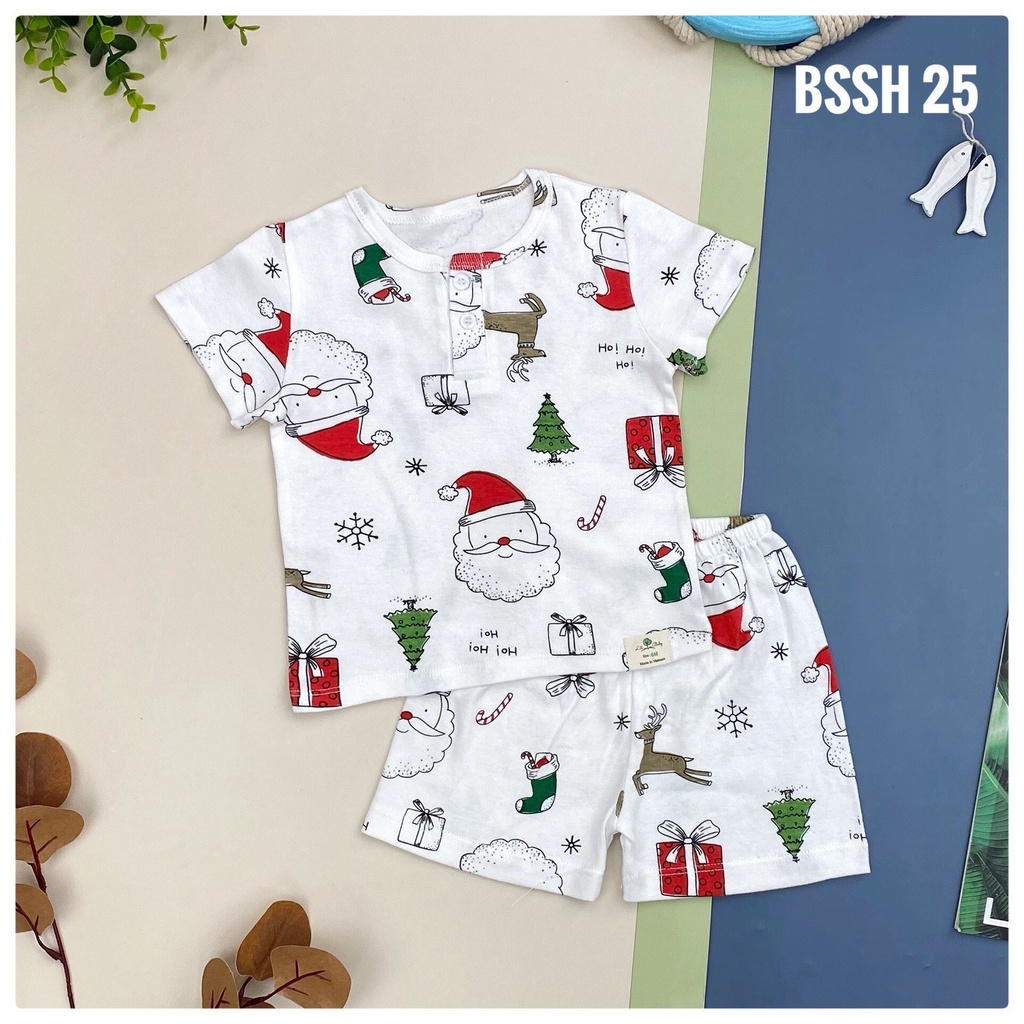Bộ sơ sinh cộc tay mùa hè cho bé trai bé gái 6-36 tháng . Chất  siêu mềm, mịn , mát . Thương hiệu Litibaby