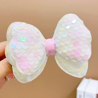 Kẹp Tóc Nơ Sequin Lấp Lánh Cho Bé Gái