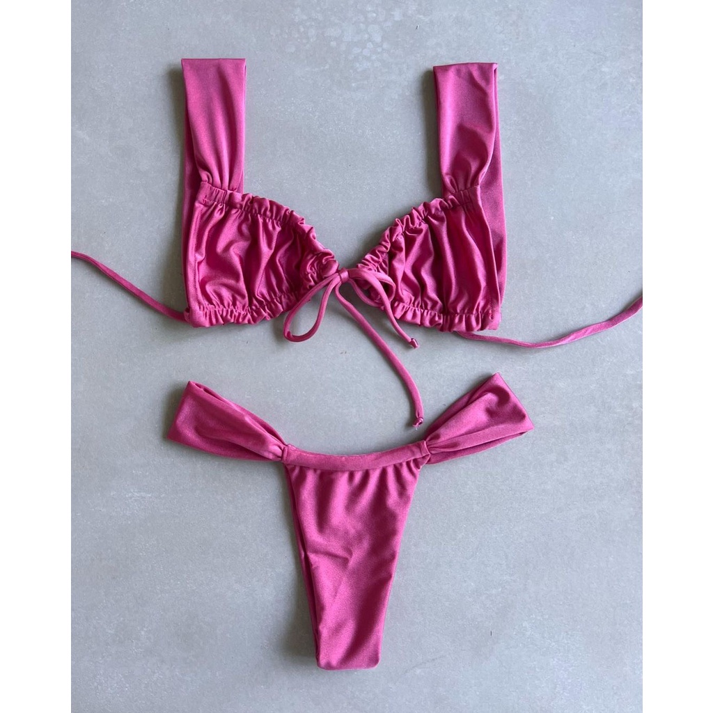 Bikini 2 mảnh dúm ngực không mút , bikini gu tây hàng thiết kế vải đẹp | BigBuy360 - bigbuy360.vn