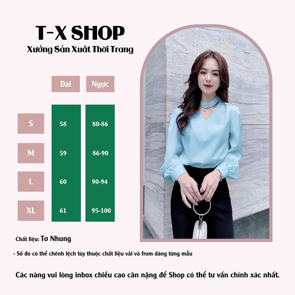 ÁO DÂY CỔ CÁCH ĐIỆU VAI TAY DÀI💕𝑭𝑹𝑬𝑬𝑺𝑯𝑰𝑷💕[Giá gốc tận xưởng][Giá tốt /giá rẻ]
