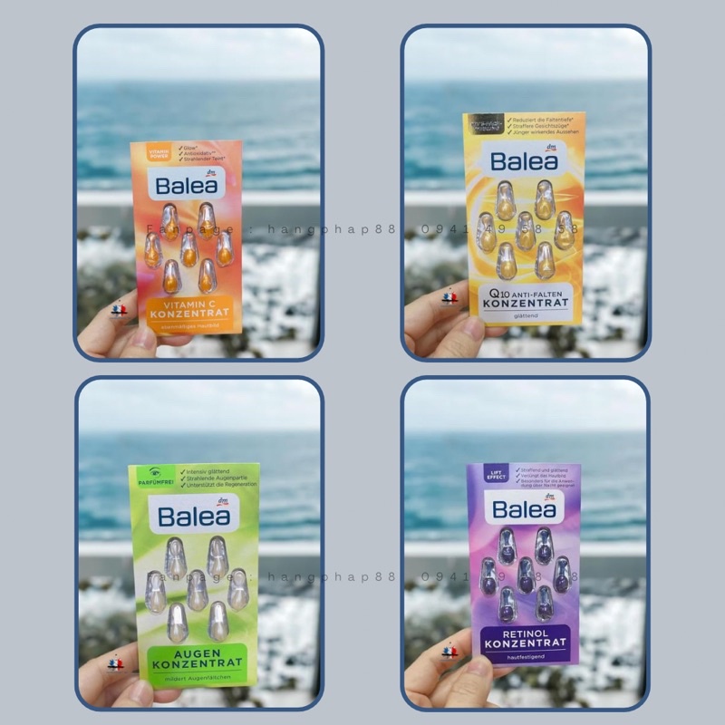 Viên serum Balea dưỡng da dạng vỉ