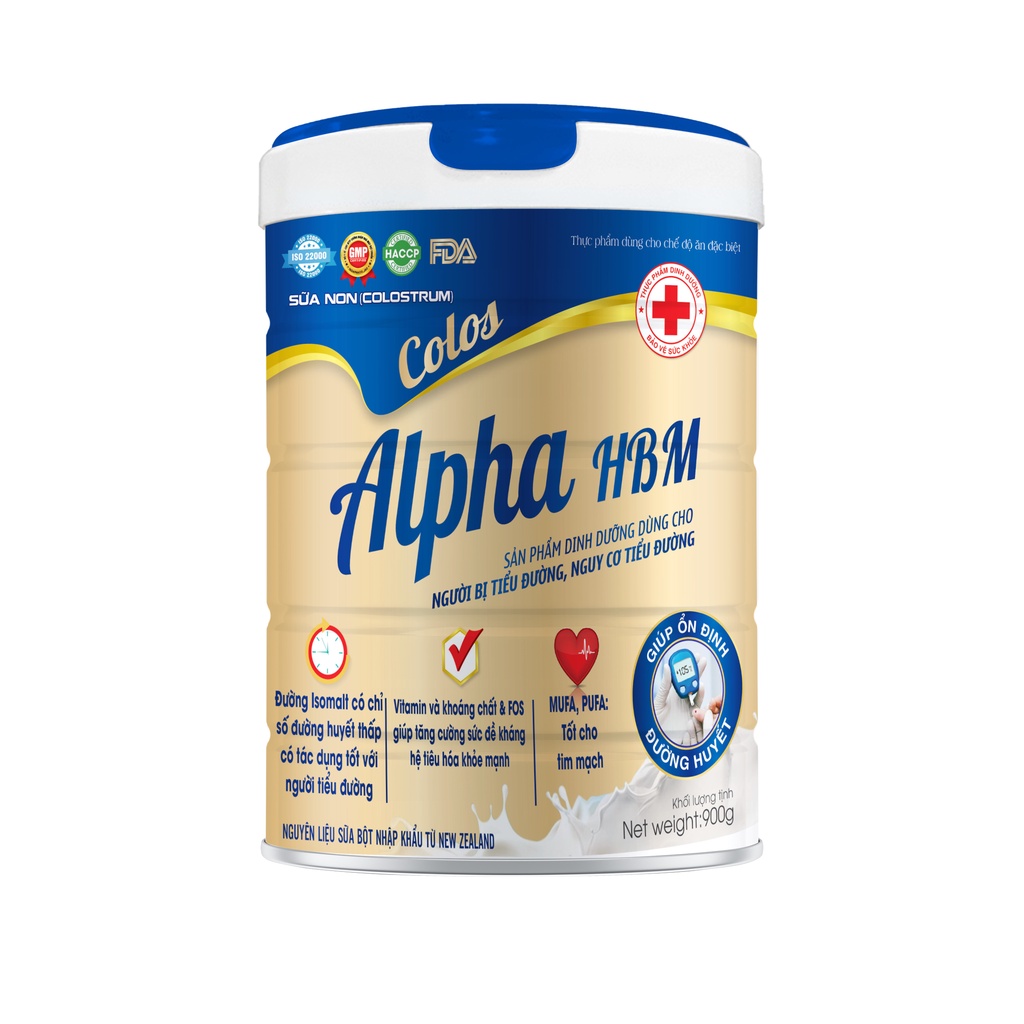 SỮA TIỂU ĐƯỜNG  ALPHA HBM 900g