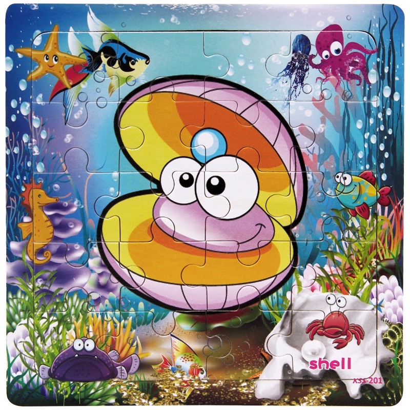 Đồ chơi bộ tranh ghép 16 miếng cho bé