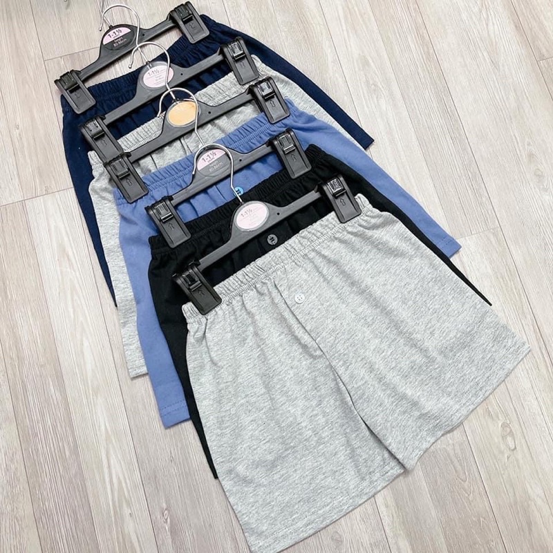 Set 5 quần đùi cotton bé trai