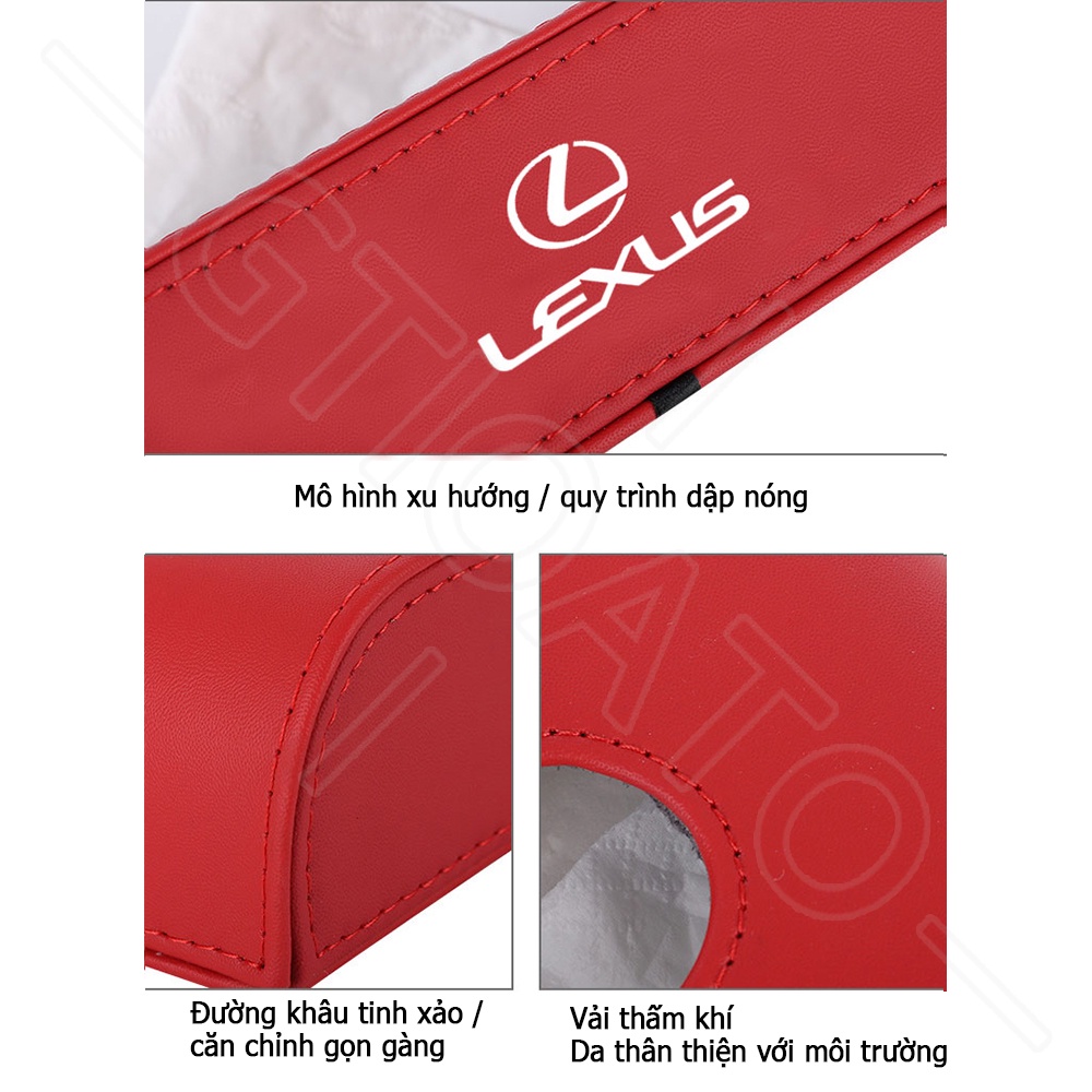 GTIOATO Hộp Đựng Khăn Giấy Ô Tô HộP ĐựNg GiấY TrêN Xe Ô Tô Hộp Khăn Giấy Ô Tô HộP ĐựNg GiấY ĂN TrêN Ô Tô HộP ĐựNg GiấY Xe HơI Phụ Kiện Xe Hơi Cho Lexus NX RX300 GS350 RX330 UX RX350 IS300 IS ES200 ES300H ES LS460 RX270 IS250