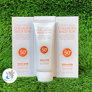Kem chống nắng ecotop collagen mild sun spf50+ pa+++ 70ml